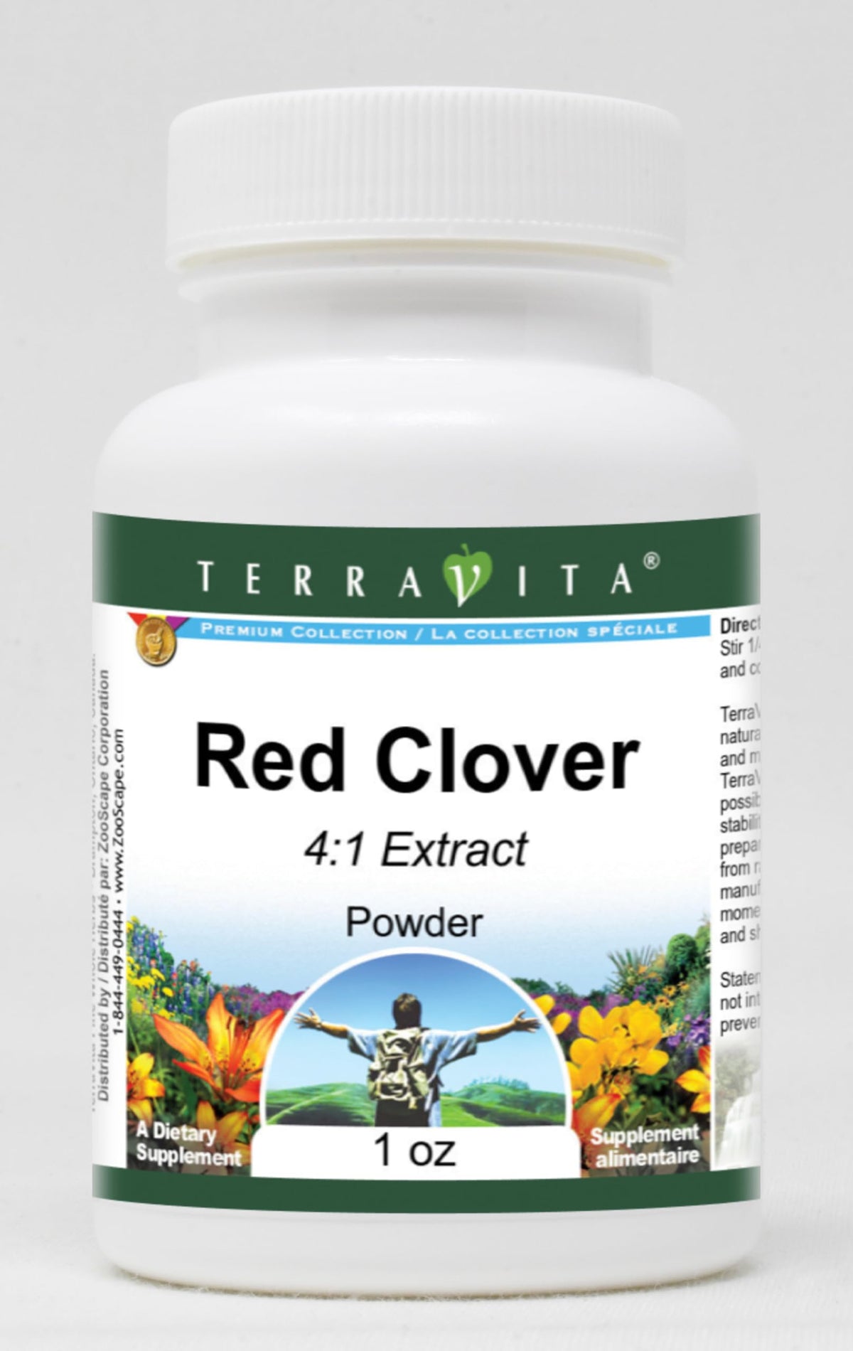 Terravita Red Clover 4:1 Powder - 3 Pack (1 oz each)