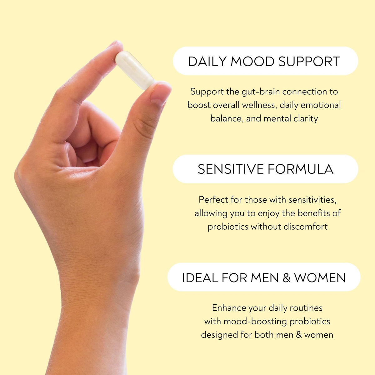 Lifted Naturals Probiotics Mood Super Strains - 60 Capsules - image 4