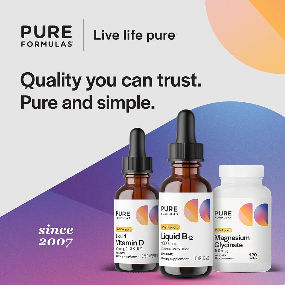 PureFormulas Liquid B12 1000 mcg Sublingual Drops - 1 fl. Oz. - image 6