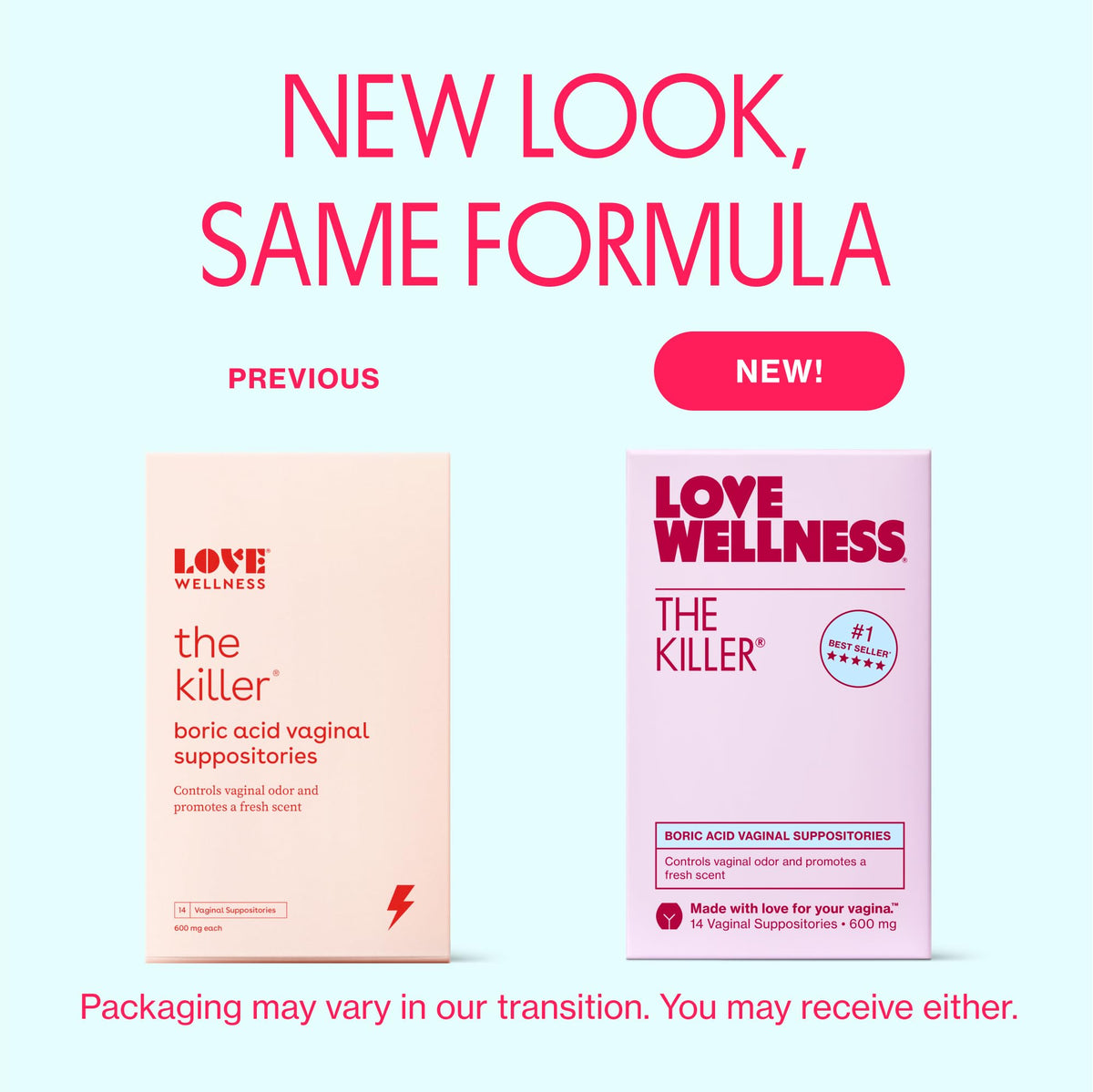 Love Wellness The Killer & Flora Vaginal Suppository Duo - 24 Count - image 2