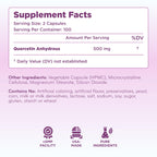 Clear Formulas Quercetin 500mg Capsules - 200 Servings - image 2