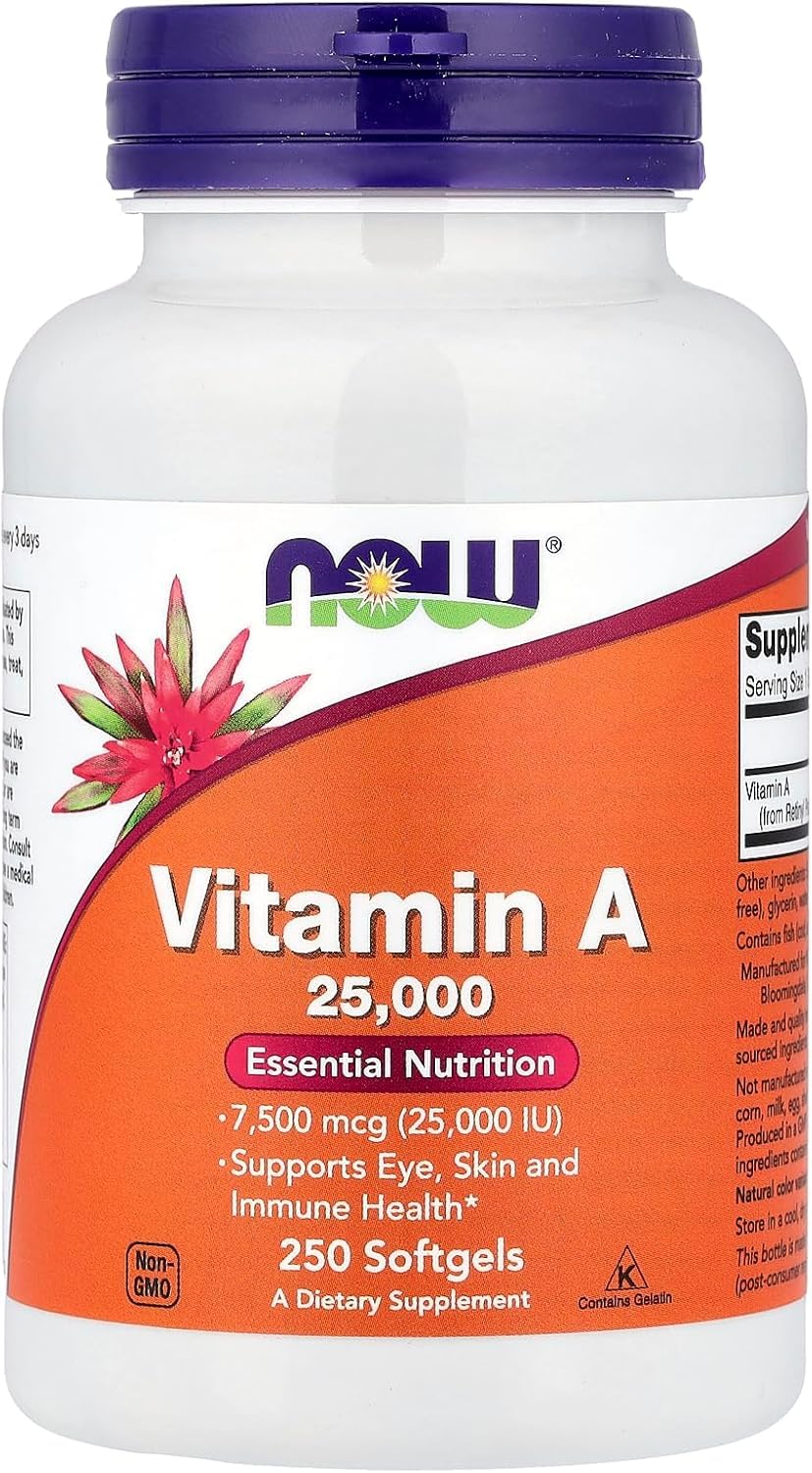Now Foods Vitamin A 25,000 IU - 250 Softgels