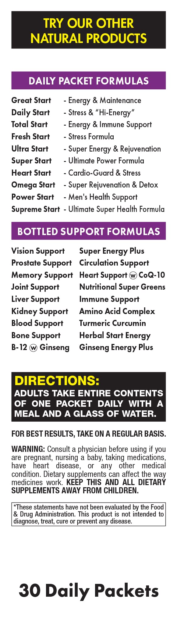 Fresh Start Omega All-in-One Daily Vitamin Pack - 30 Packets - image 3