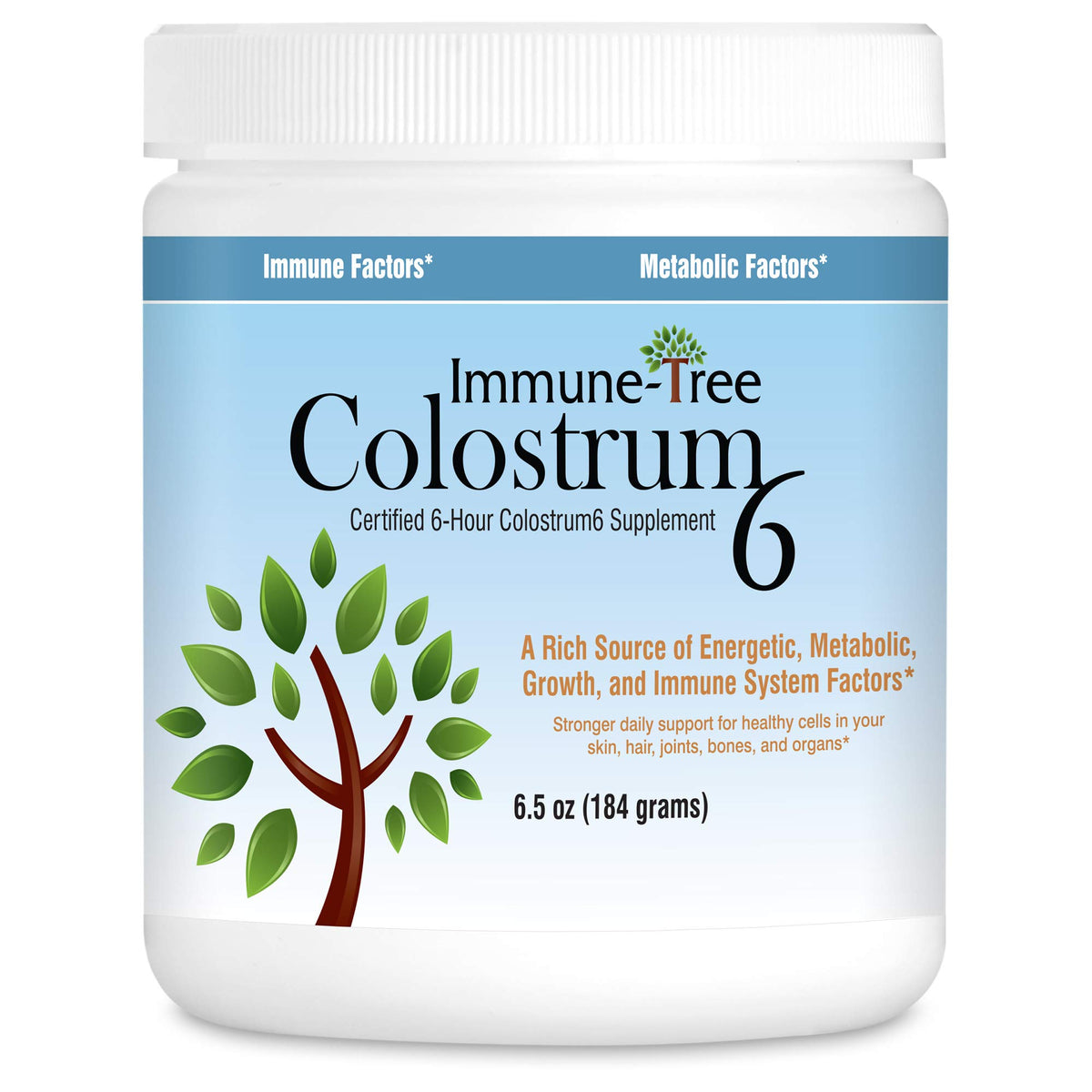 Immune-Tree Grass-Fed Bovine Colostrum Powder - 6.5 oz