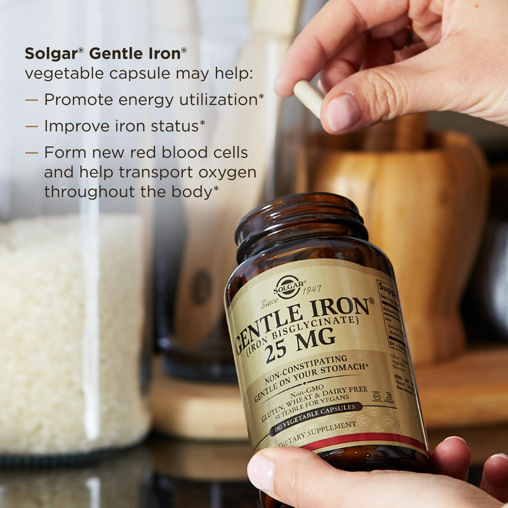 Solgar Gentle Iron 25mg - 180 Vegetable Capsules - image 5
