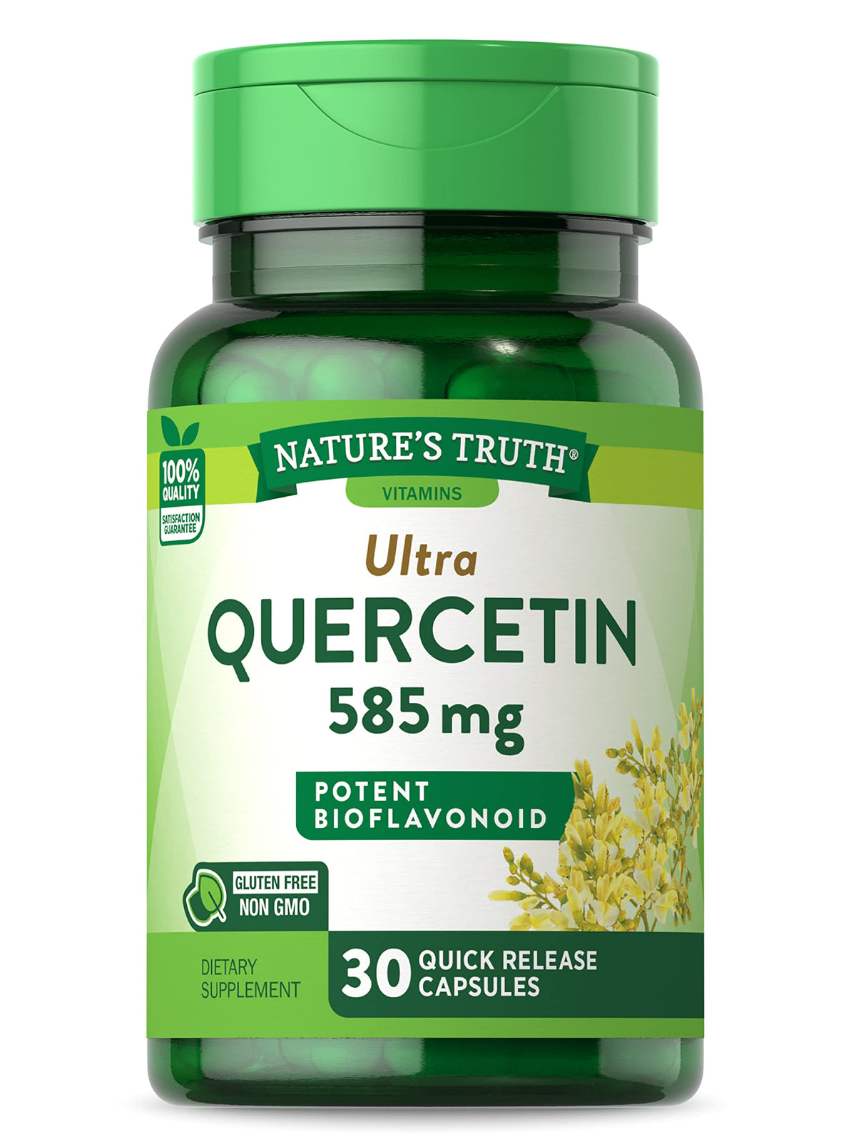 Nature's Truth Quercetin 585mg Bioflavonoid - 30 Capsules