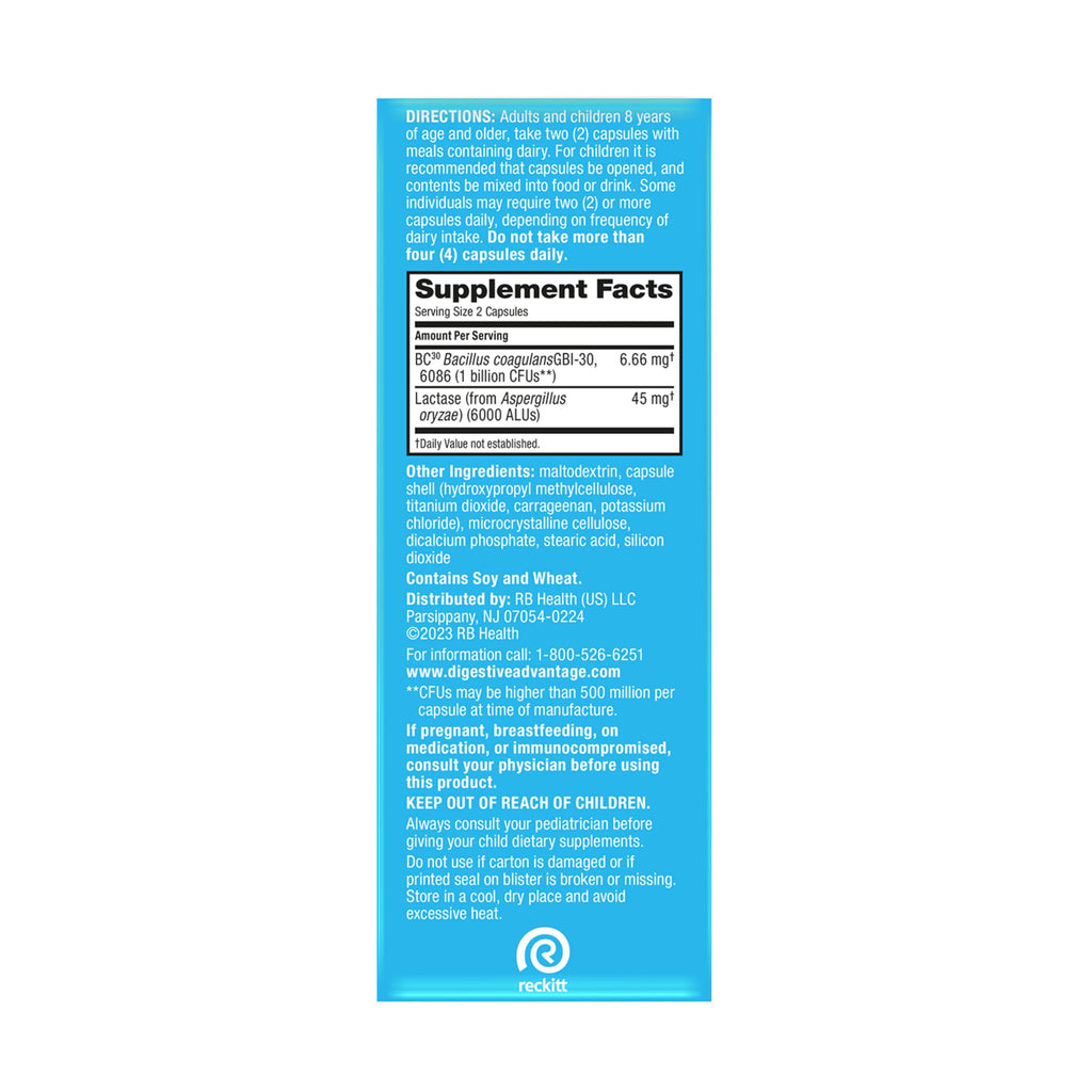 Digestive Advantage Probiotics + Lactase Digestive Enzymes