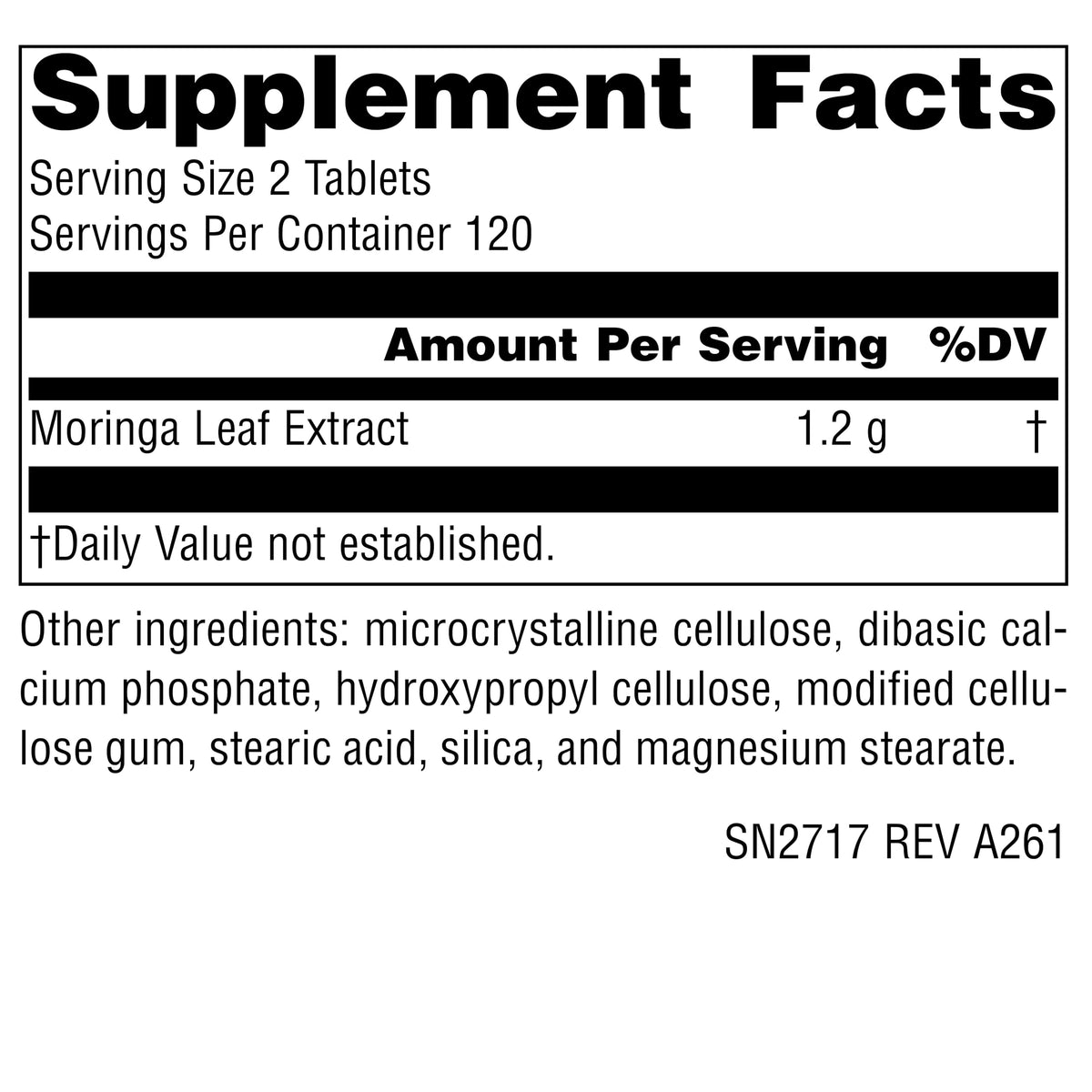 SOURCE NATURALS Moringa Extract Tablet