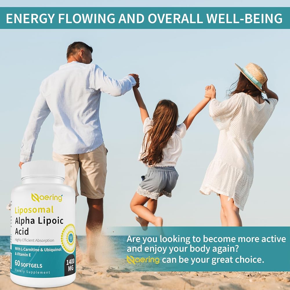 Naering Liposomal Alpha Lipoic Acid 1400mg Softgels