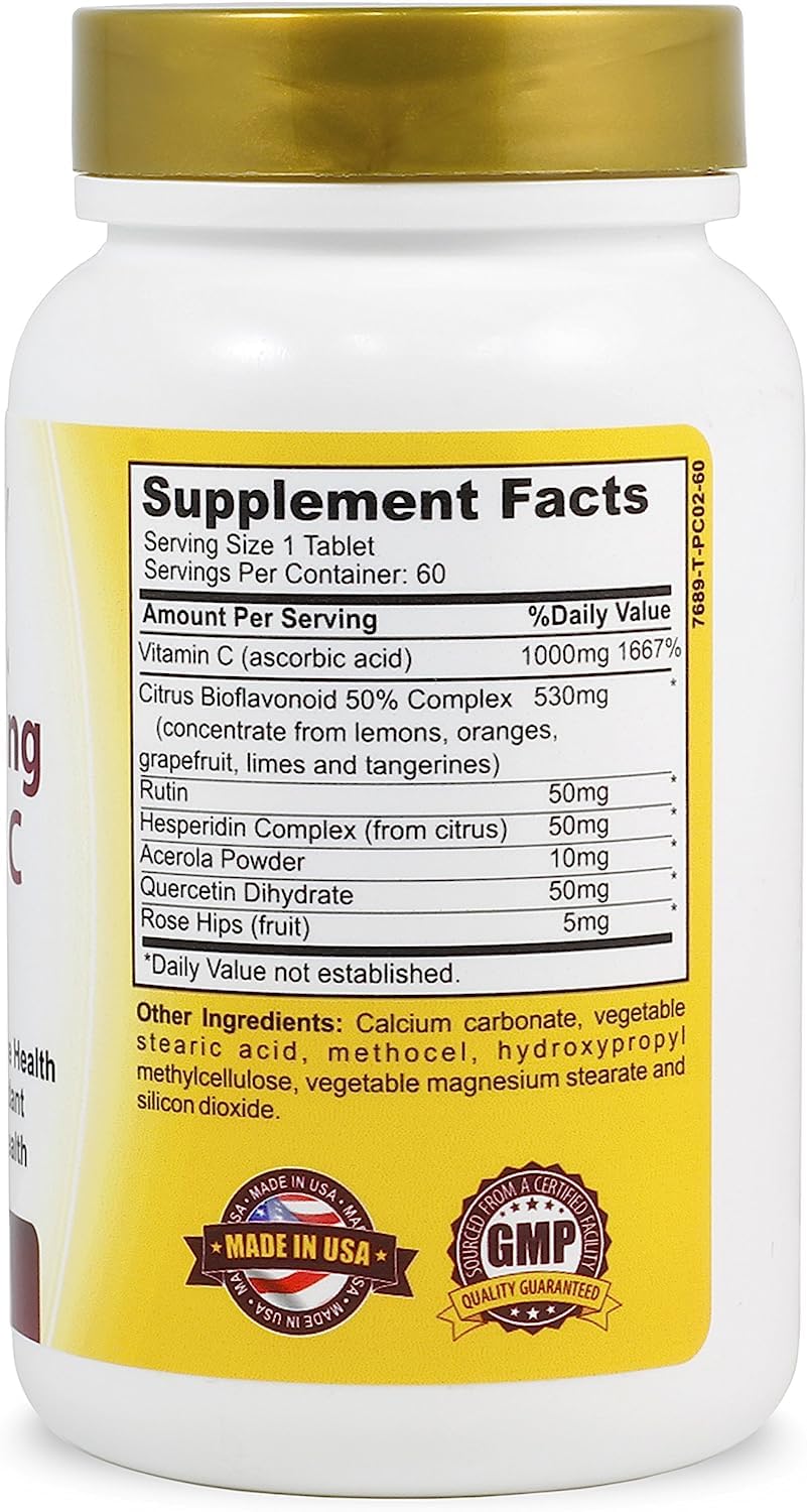 BeShiny Vitamin C Complex 1000 mg Tablets - 60 Count - image 3