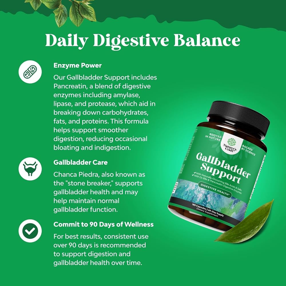 Natures Craft Ox Bile Salts for Gallbladder Support