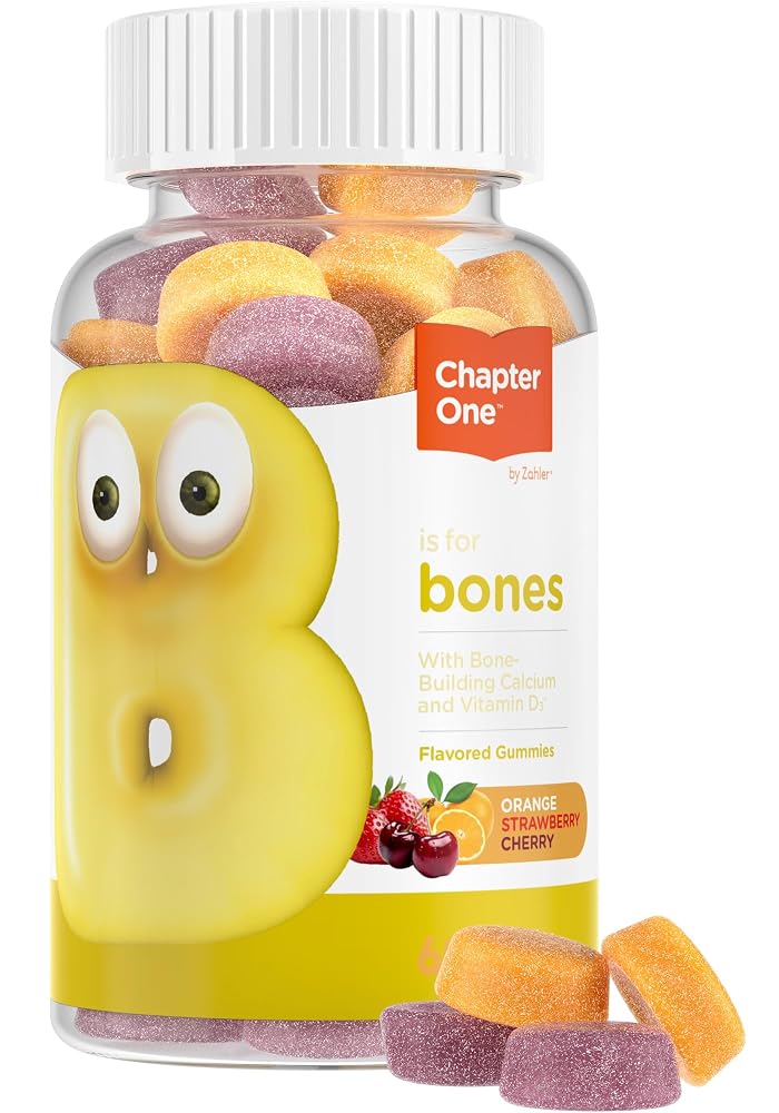 Zahler Yummy Kids Calcium Gummies with Vitamin D3 - 60 Count