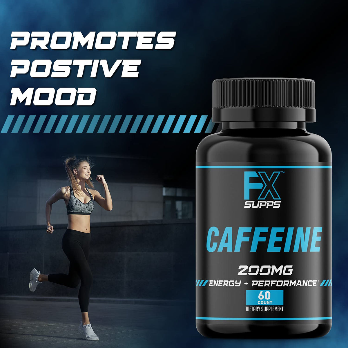 FXSUPPS Caffeine 200mg Energy Capsules - 120 Capsules - image 5