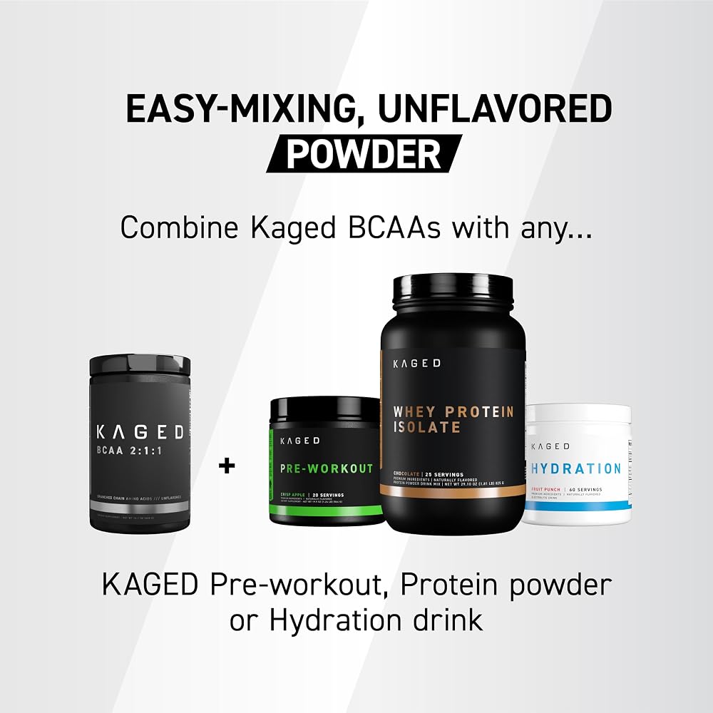 Kaged BCAA Powder Plant-Based Fermented - 72 Servings - image 6