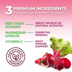 Nature's Nutrition Beet Root Gummies for Energy & Heart Health - 60 Gummies - image 6