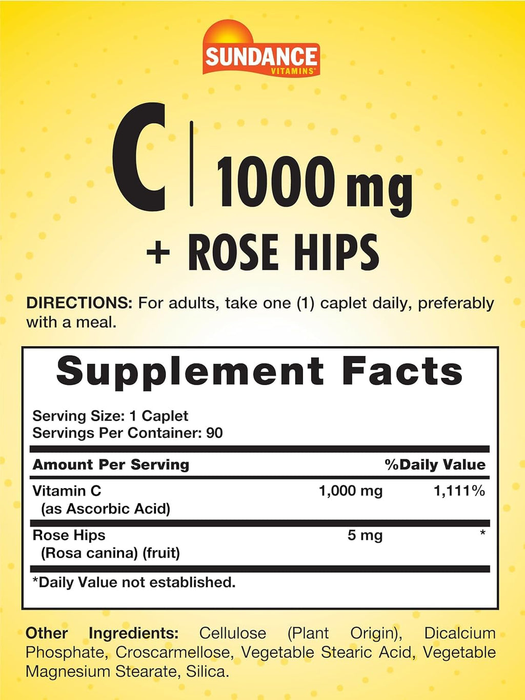Sundance Vitamin C 1000 mg - 180 Caplets - image 5