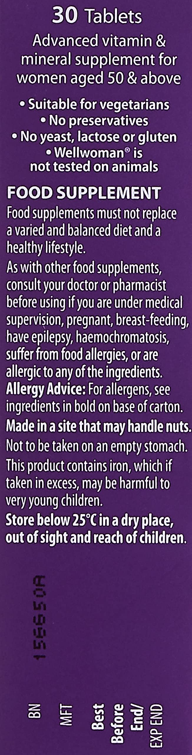 Wellwoman Vitabiotics 50+ Multivitamin - 30 Tablets - image 3