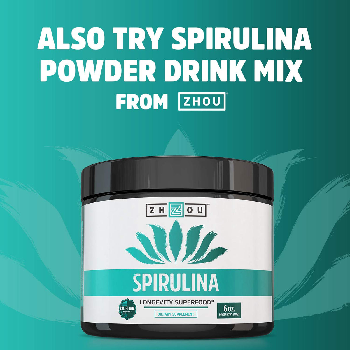 ZHOU Spirulina Tablets for Men & Women - 180 Tablets - image 5