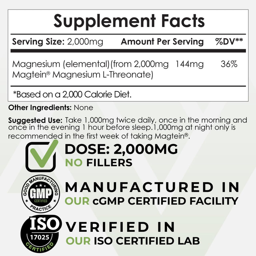 Nootropics Depot Magtein Magnesium L-Threonate Powder - 120g - image 2