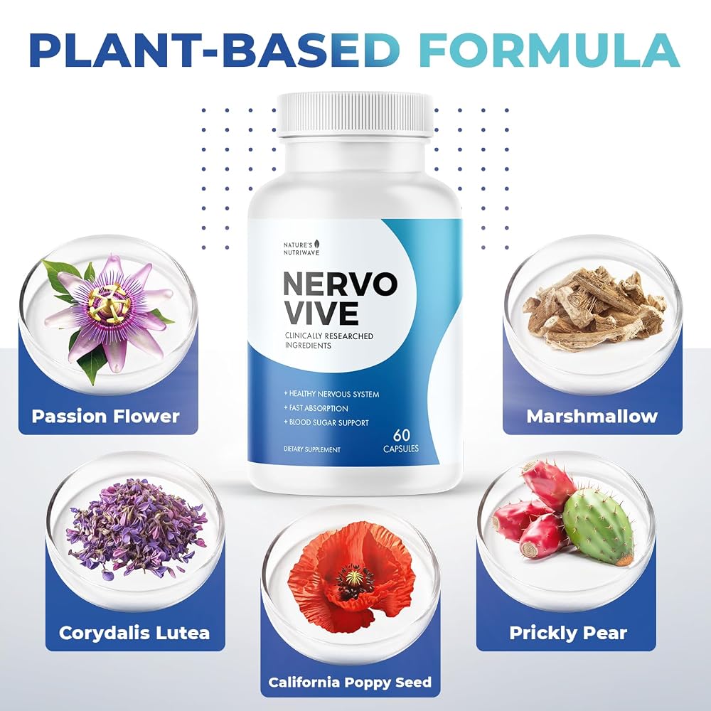 Nature's NutriWave Nervovive Nerve Support Capsules - 60 Count - image 4