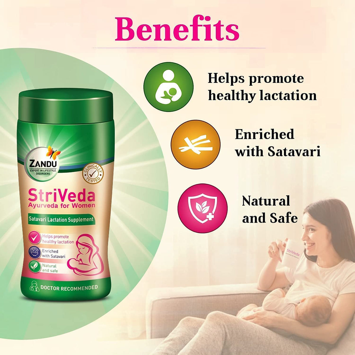 SEASOL Zandu StriVeda Satavari Lactation Supplement - 210 g - image 4