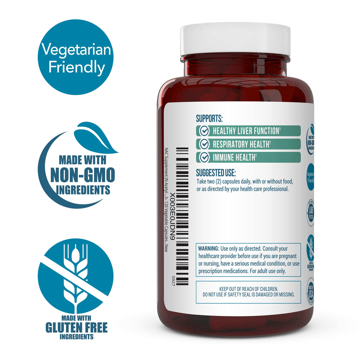 Truevantage NAC 1000 mg N-Acetyl L-Cysteine - 120 Capsules - image 4