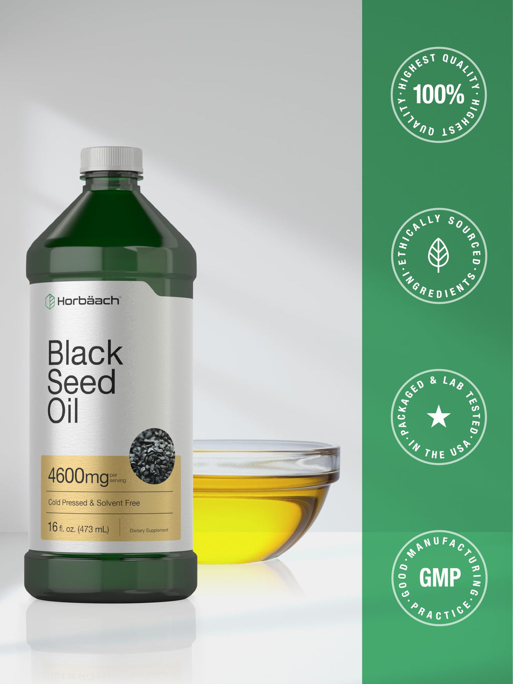 Horbäach Black Seed Oil Liquid - 16 Fl Oz - image 7