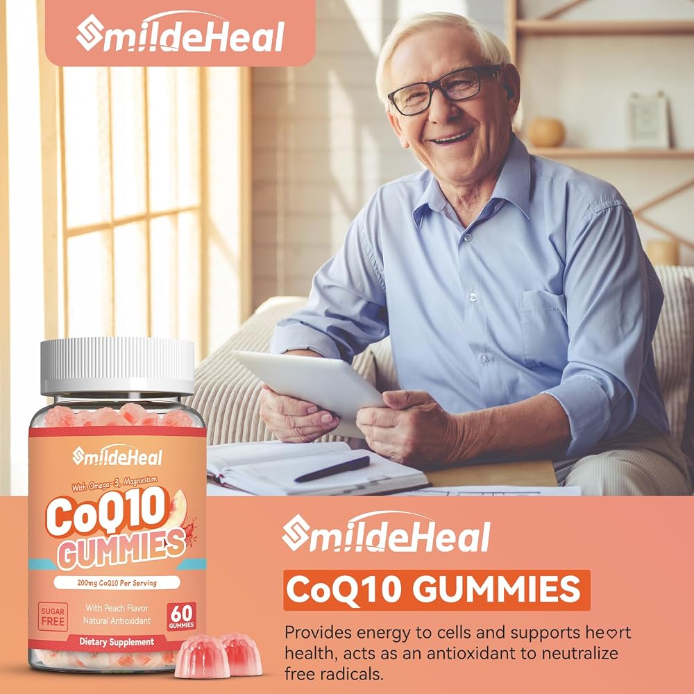 SmildeHeal Sugar Free CoQ10 Gummies 200 MG