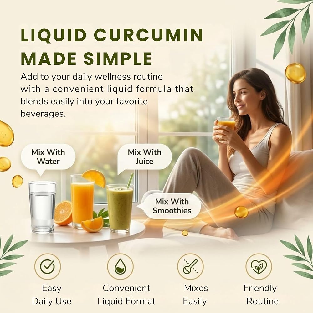 ENP Liquid Turmeric Curcumin with Cavacurmin for Joint Support - 32 Fl Oz - image 6
