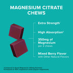 Qunol Magnesium Citrate 350mg Soft Chews - 90 Count - image 3