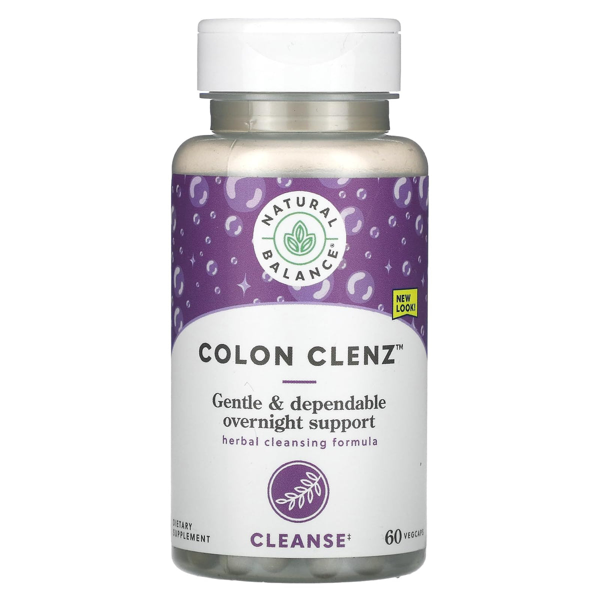 Natural Balance Colon Clenz Herbal Cleansing Formula - 60 Vegetable Capsules