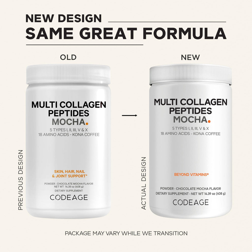 Codeage Multi Collagen Powder Chocolate Mocha Coffee - 14 oz - image 3