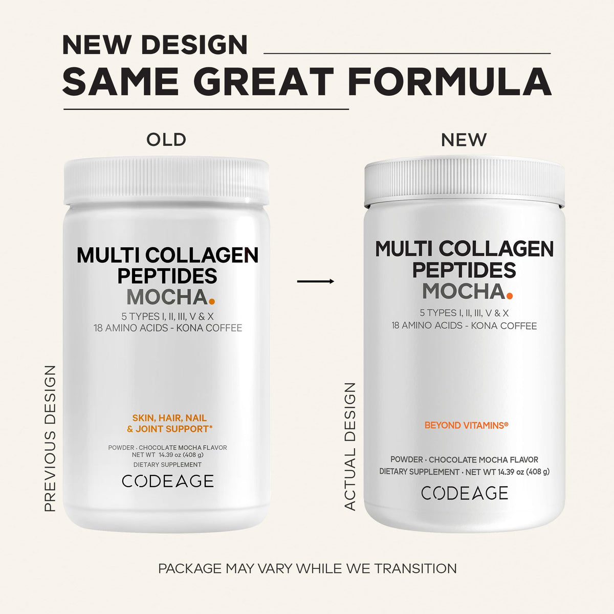 Codeage Multi Collagen Powder Chocolate Mocha Coffee - 14 oz - image 3