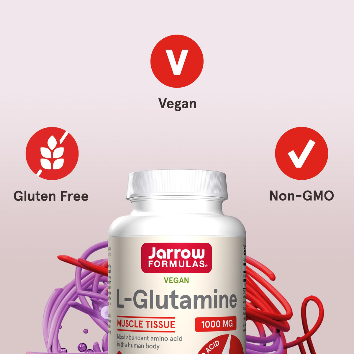 Jarrow Formulas L-Glutamine 1000 mg - 100 Tablets - image 5