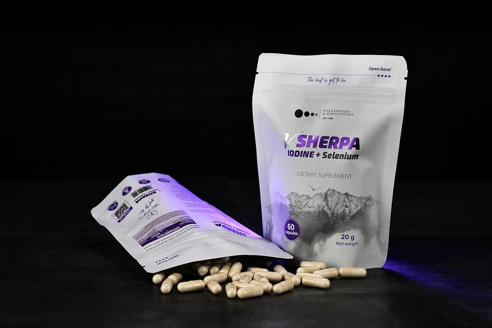 vSherpa Iodine + Selenium Thyroid Support - 60 Capsules - image 2
