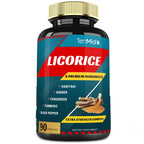 Tenmido Licorice Extract Capsules with Turmeric & Ginger - 90 Capsules