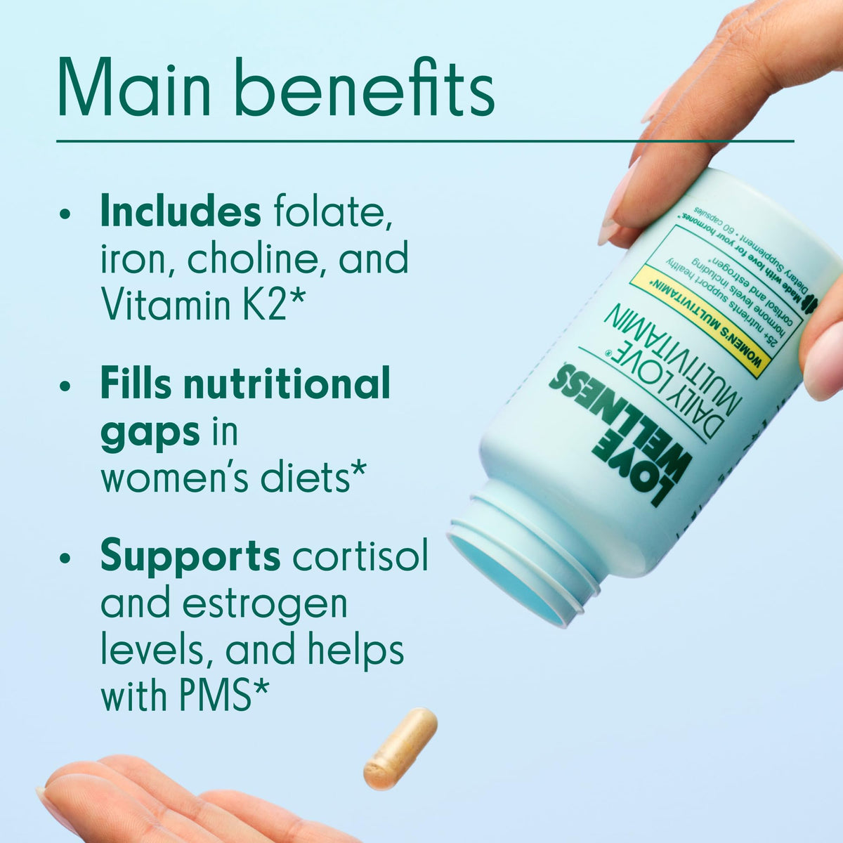 Love Wellness Daily Love Multivitamin for Women - 60 Capsules - image 2