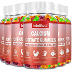 letollhold Calcium Citrate Gummies with Vitamin D3 & K2 - 300 Gummies