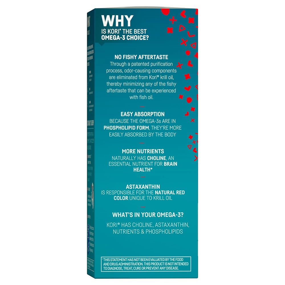 Kori Krill Oil Omega-3 EPA DHA, Phospholipids & Astaxanthin, 400mg - image 5