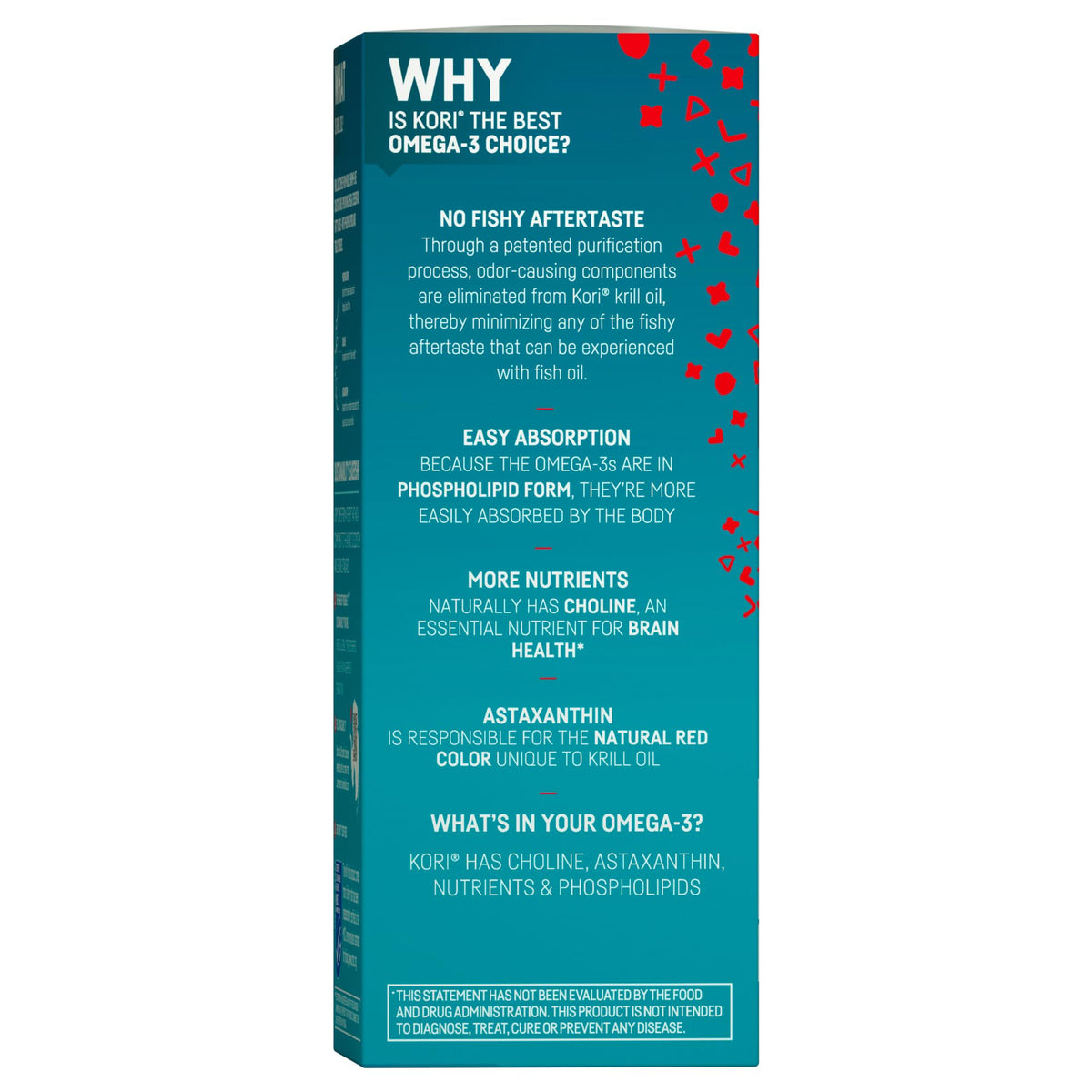 Kori Krill Oil Omega-3 EPA DHA, Phospholipids & Astaxanthin, 400mg