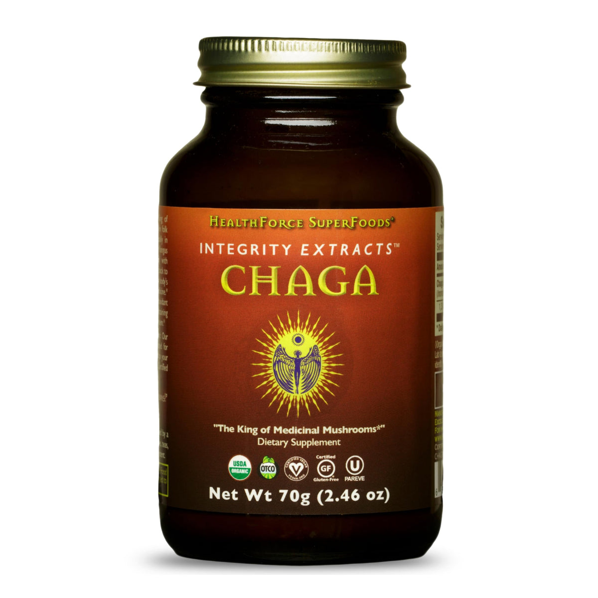 HEALTHFORCE SUPERFOODS Integrity Extracts Chaga Powder - 70 Grams