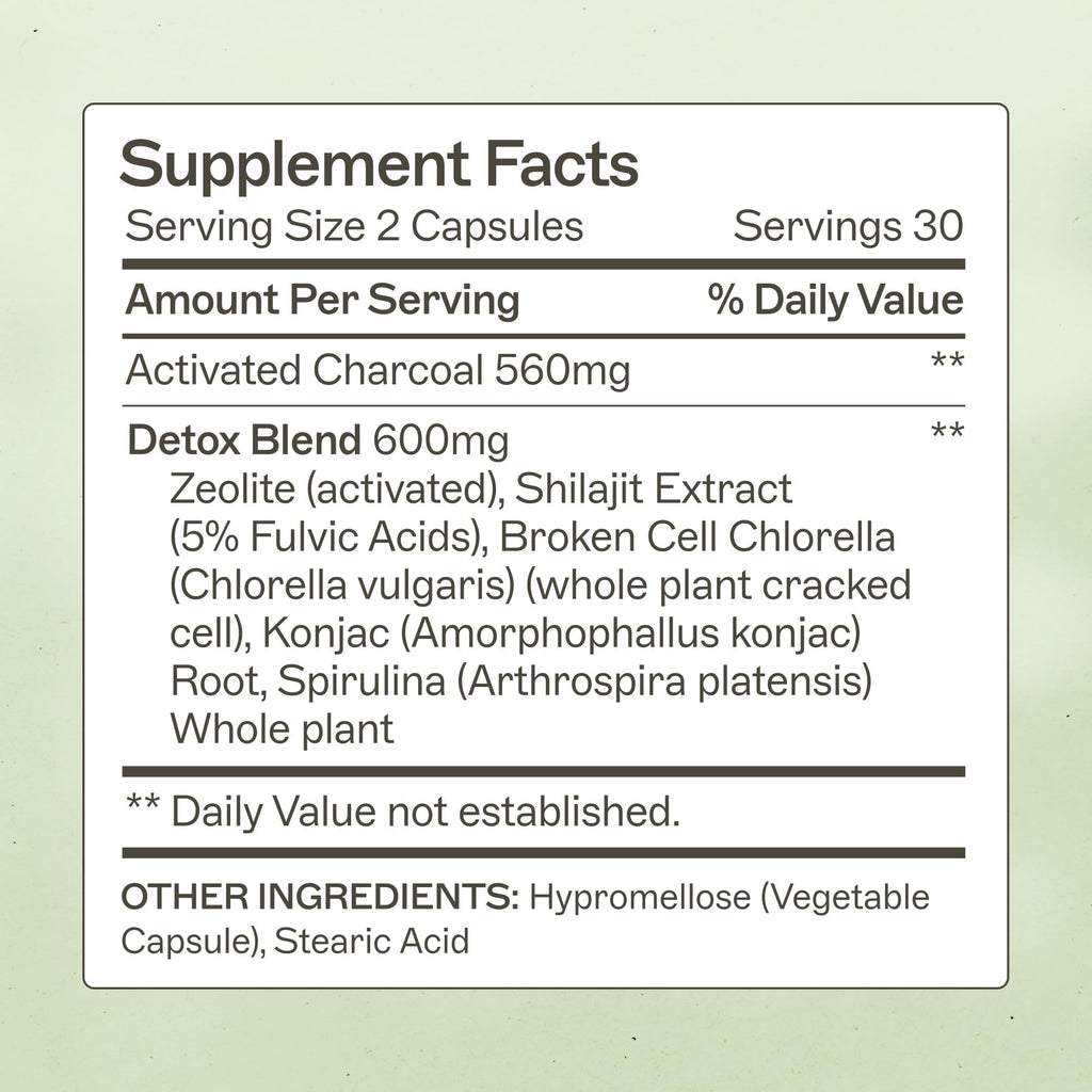 Amy Myers MD Coconut Charcoal Capsules - 60 Capsules - image 2