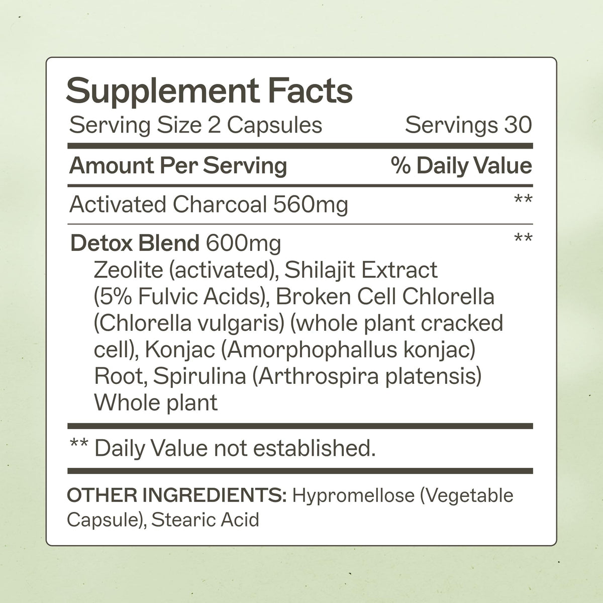 Amy Myers MD Coconut Charcoal Capsules - 60 Capsules - image 2