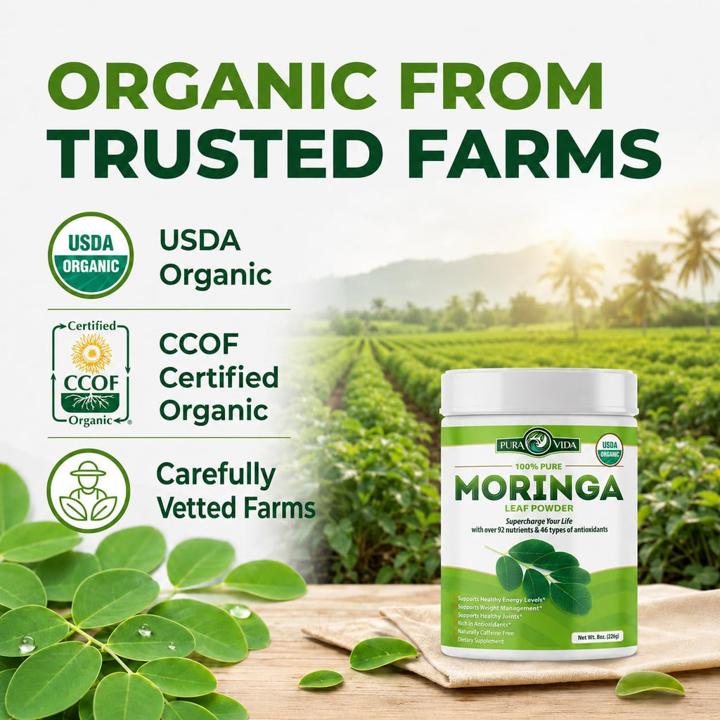 PURA VIDA MORINGA Organic Moringa Powder - 8 oz - image 10