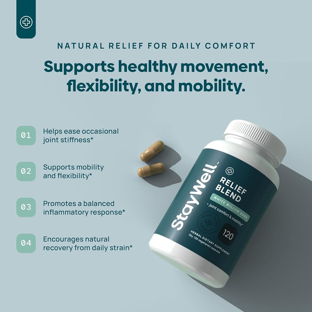 Stay-Well Naturals Pain Relief Herbal Blend - 120 Capsules - image 2