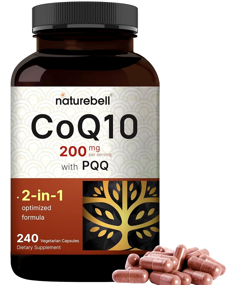 NatureBell CoQ10 200mg with PQQ - 240 Vegetarian Capsules