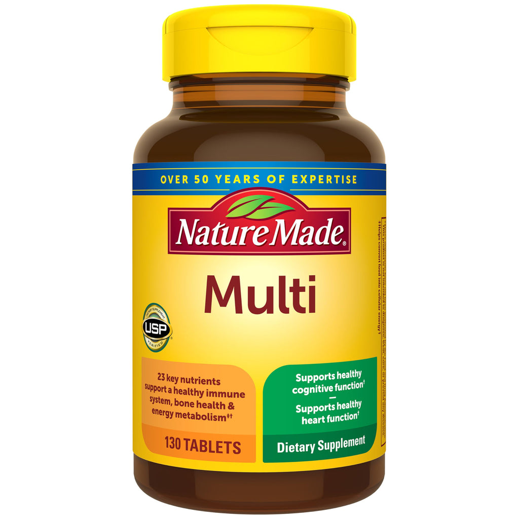 Nature Made Multivitamin with Iron - 130 Tablets