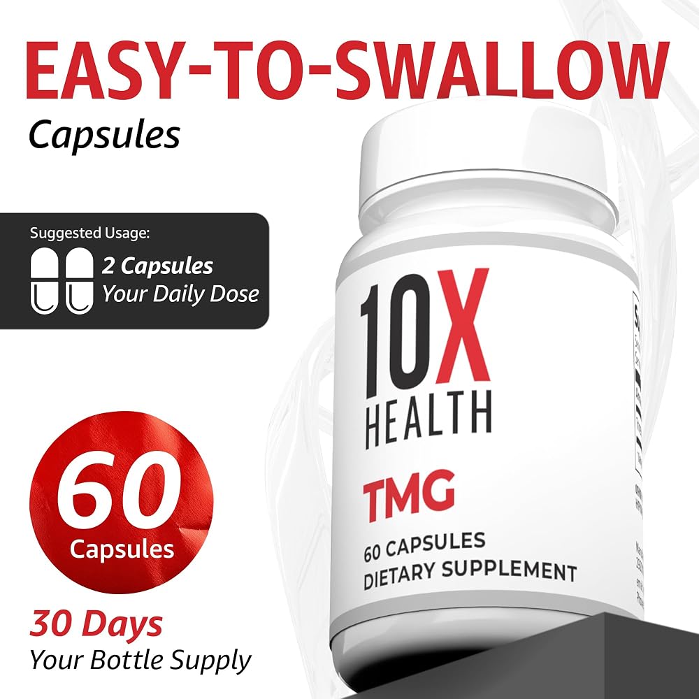 10X Health System TMG Supplement 1000mg - 60 Capsules - image 5
