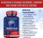 healblend Neuro Plus Brain & Focus Formula - Nootropic Brain Booster