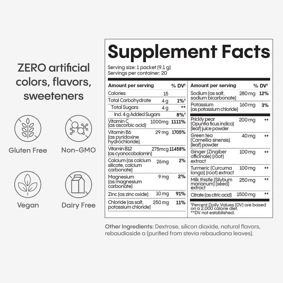 Hydralyte Plus Liver Support Hydration Packets - 7 Electrolytes